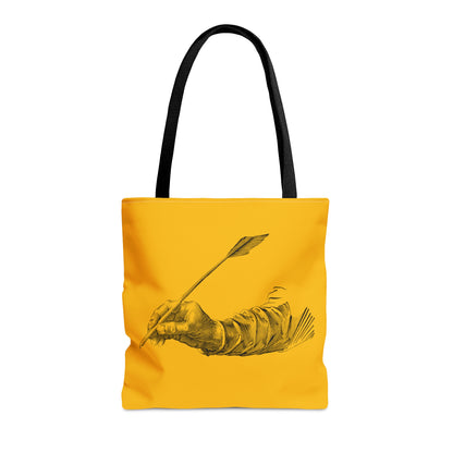 Tote Bag: Writing Yellow