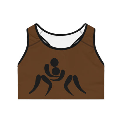 Sports Bra: Wrestling Brown