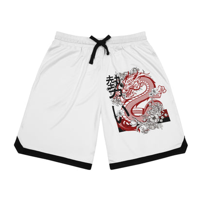 Basketball Rib Shorts: Dragons White