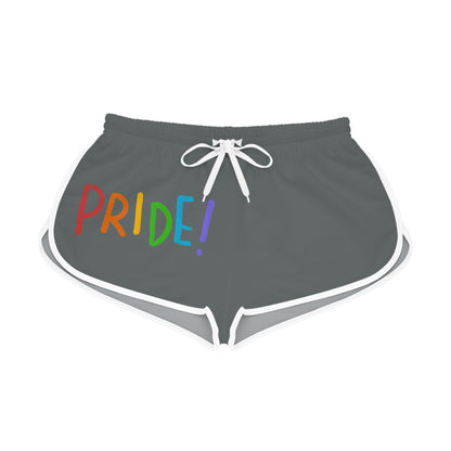 Women's Relaxed Shorts: LGBTQ Pride Dark Grey