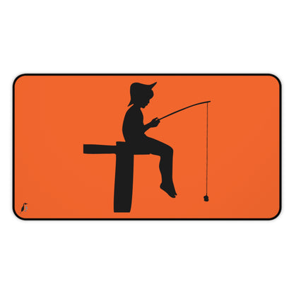 Desk Mat: Fishing Orange