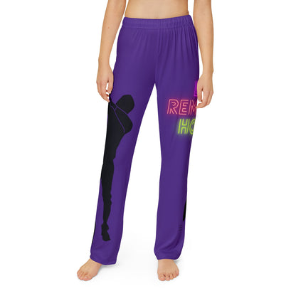 Kids Pajama Pants: Dance Purple