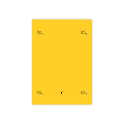 Post-it® Note Pads: Football Yellow