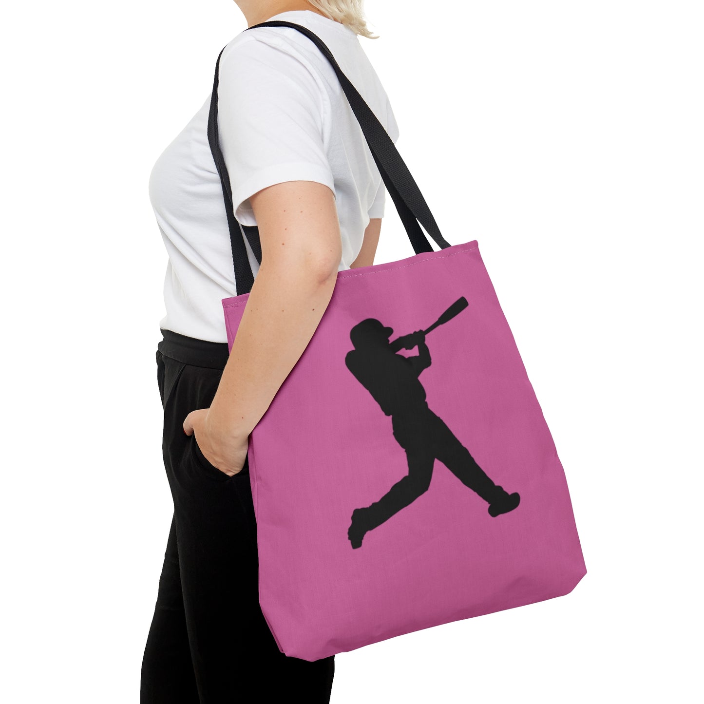 Tote Bag: Baseball Lite Pink