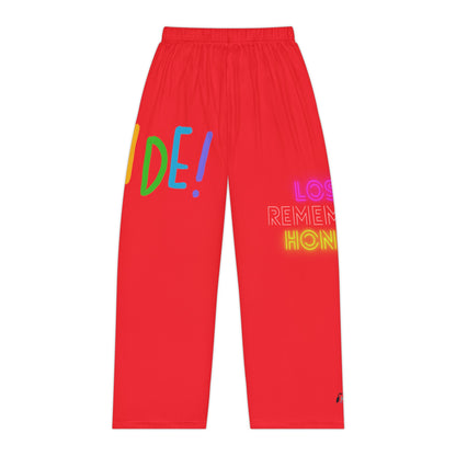 Pambabaeng Pajama Pants: LGBTQ Pride Red