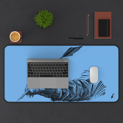 Desk Mat: Writing Lite Blue