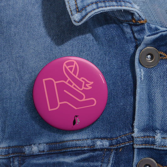 Custom Pin Buttons Fight Cancer Pink