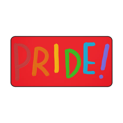 Desk Mat: LGBTQ Pride Red