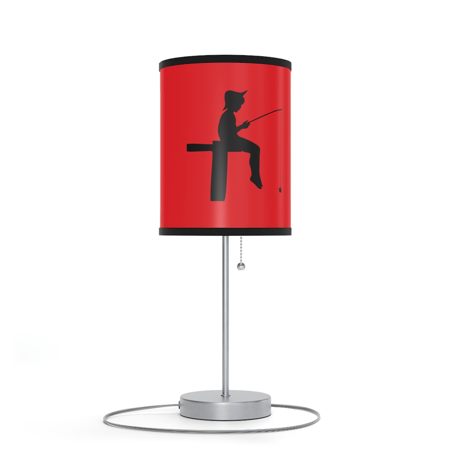 Lamp on a Stand, US|CA plug: Fishing Red