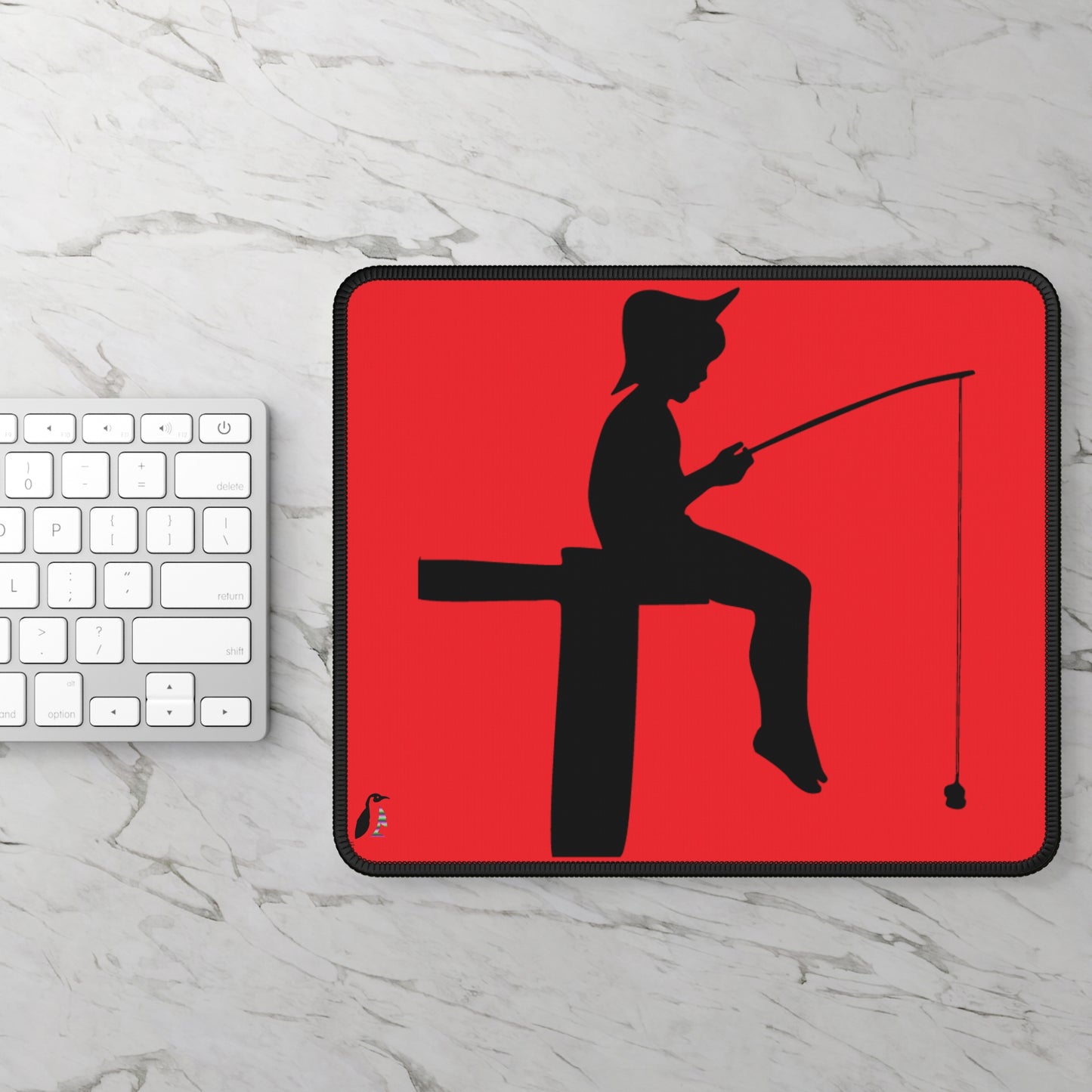 Gaming Mouse Pad: Fishing Red