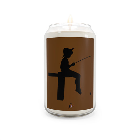 Scented Candle, 13.75oz: Fishing Brown