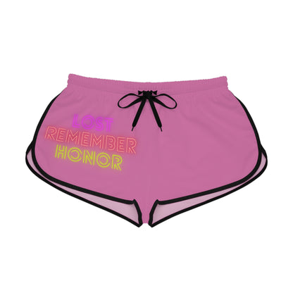 Women's Relaxed Shorts: Lost Remember Honor Lite Pink