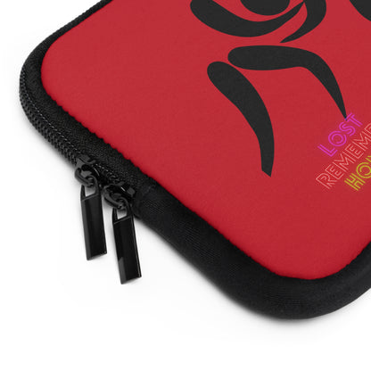 Laptop Sleeve: Wrestling Dark Red