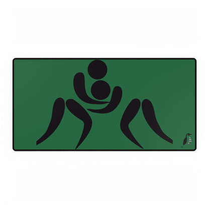 Desk Mats: Wrestling Dark Green