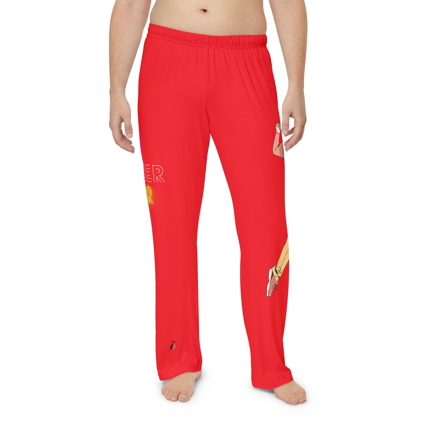 Men's Pajama Pants: Golf Red