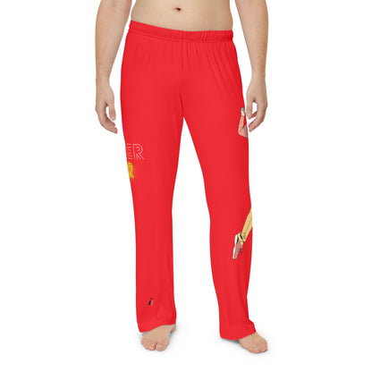 Men's Pajama Pants: Golf Red