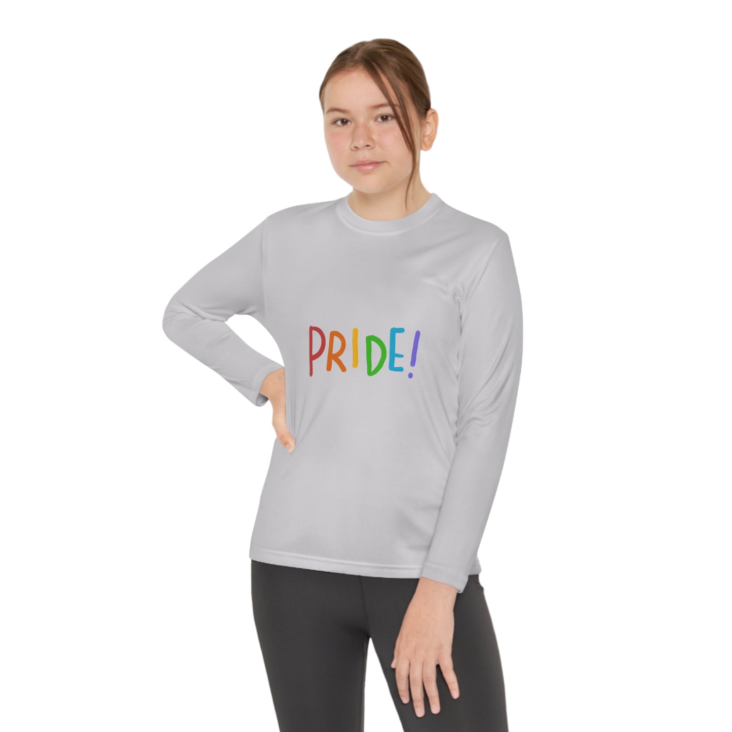 Youth Long Sleeve Competitor Tee: LGBTQ Pride 