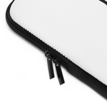 Laptop Sleeve: Soccer White