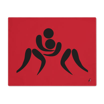 Placemat, 1pc: Wrestling Dark Red