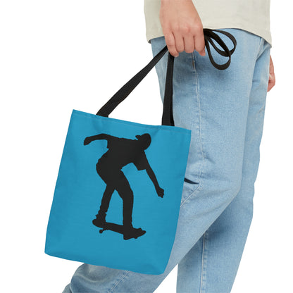 Tote Bag: Skateboarding Turquoise