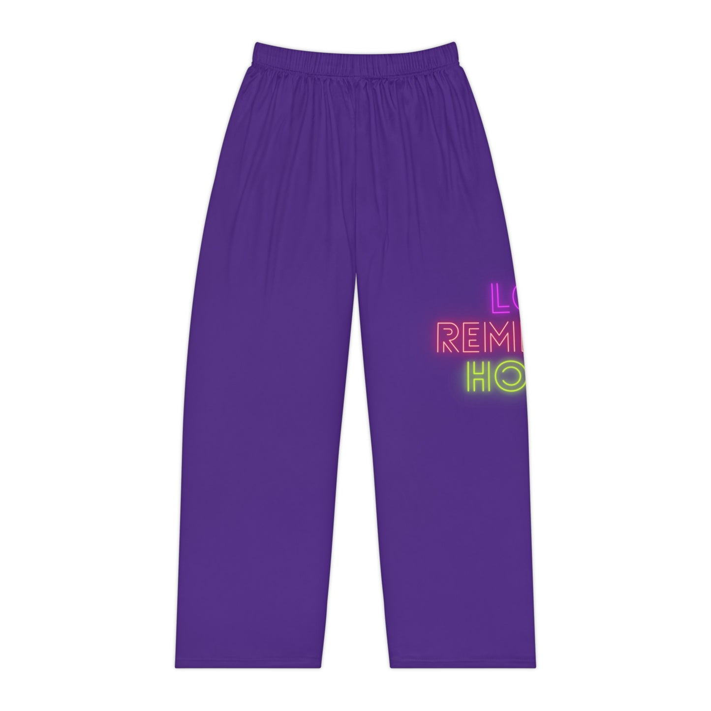 Women's Pajama Pants: Lost Remember Honor Purple