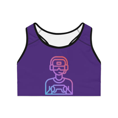 Sports Bra: Gaming Purple