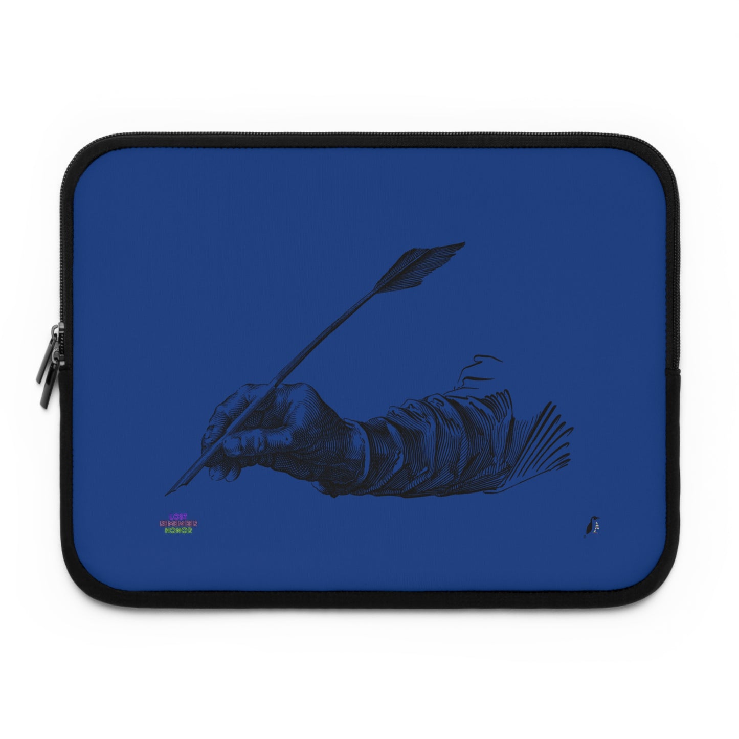 Laptop Sleeve: Writing Dark Blue