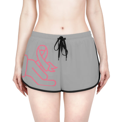 Women's Relaxed Shorts: Fight Cancer Lite Grey