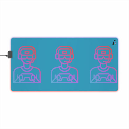 LED Gaming Mouse Pad: Gaming Turquoise