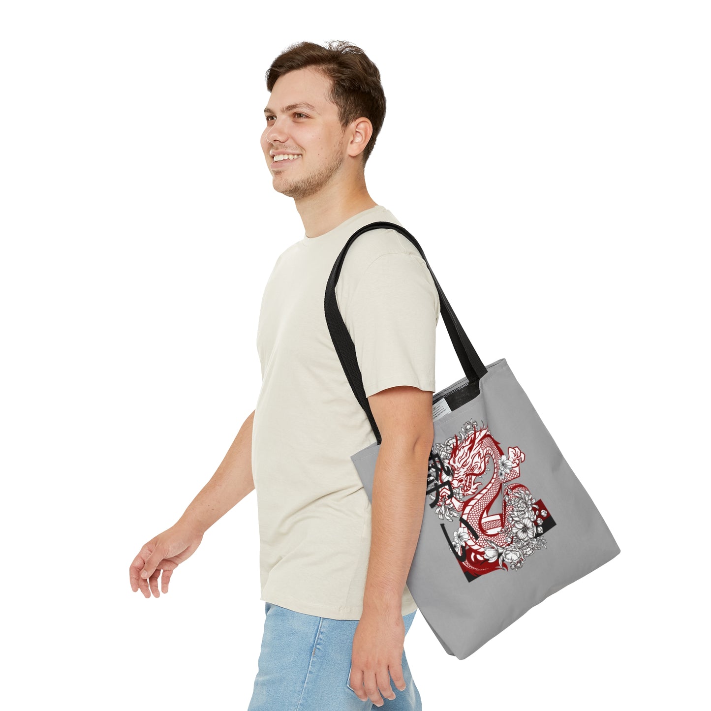 Tote Bag: Dragons Lite Grey