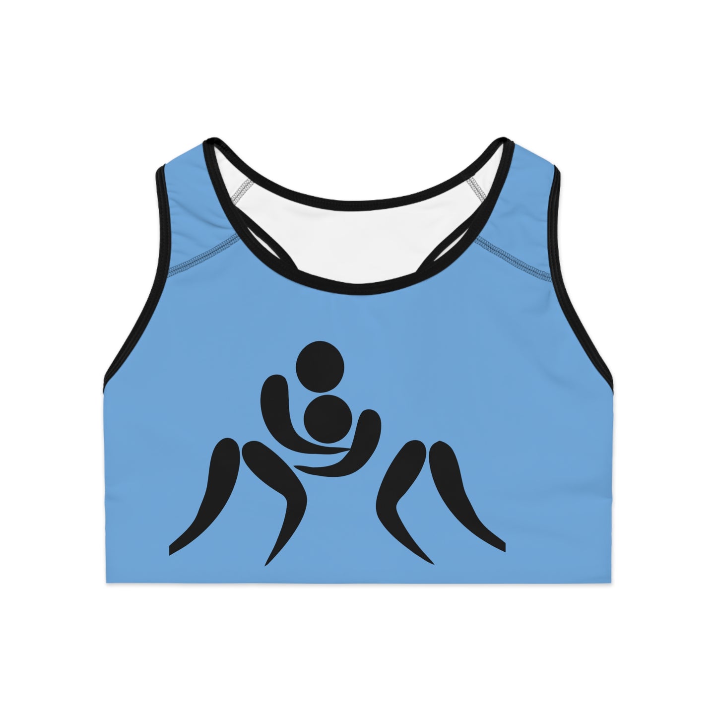 Sports Bra: Wrestling Lite Blue