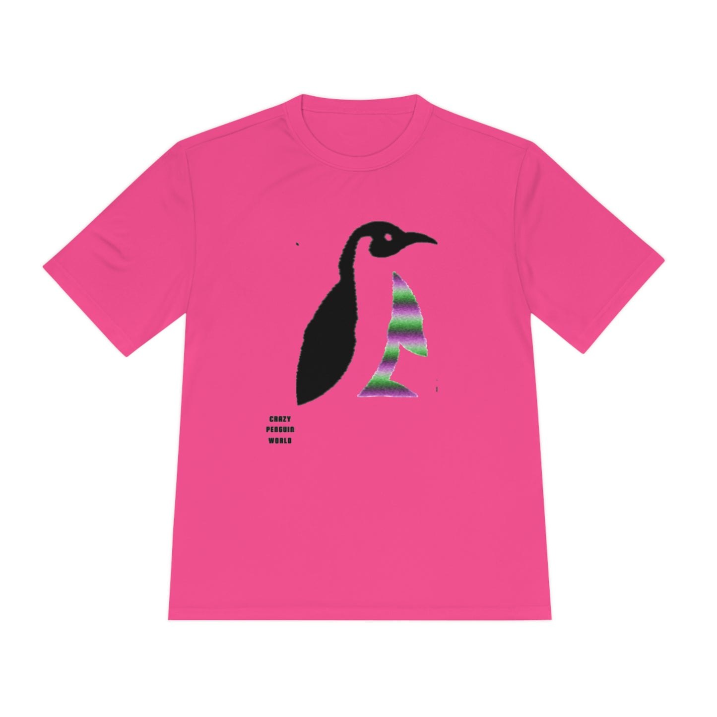 Moisture Wicking Tee: Crazy Penguin World Logo #3