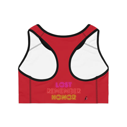 Sports Bra: Gaming Dark Red