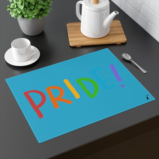 Placemat, 1pc: LGBTQ Pride Turquoise