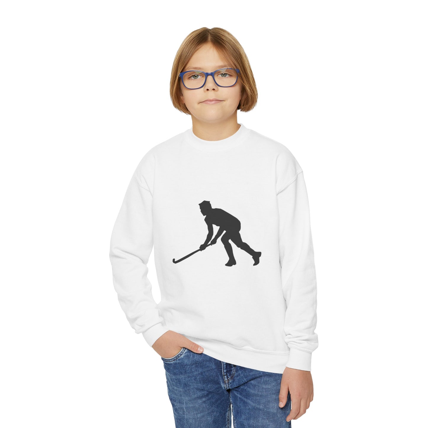 Youth Crewneck Sweatshirt: Hockey 