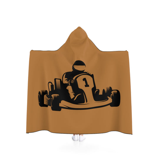 Hooded Blanket: Racing Lite Brown
