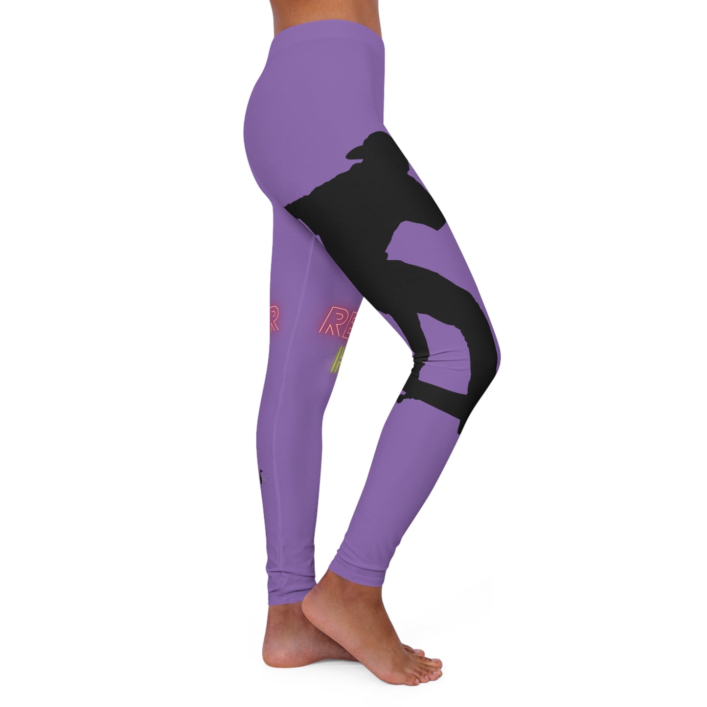 Women's Spandex Leggings: Skateboarding Lite Purple