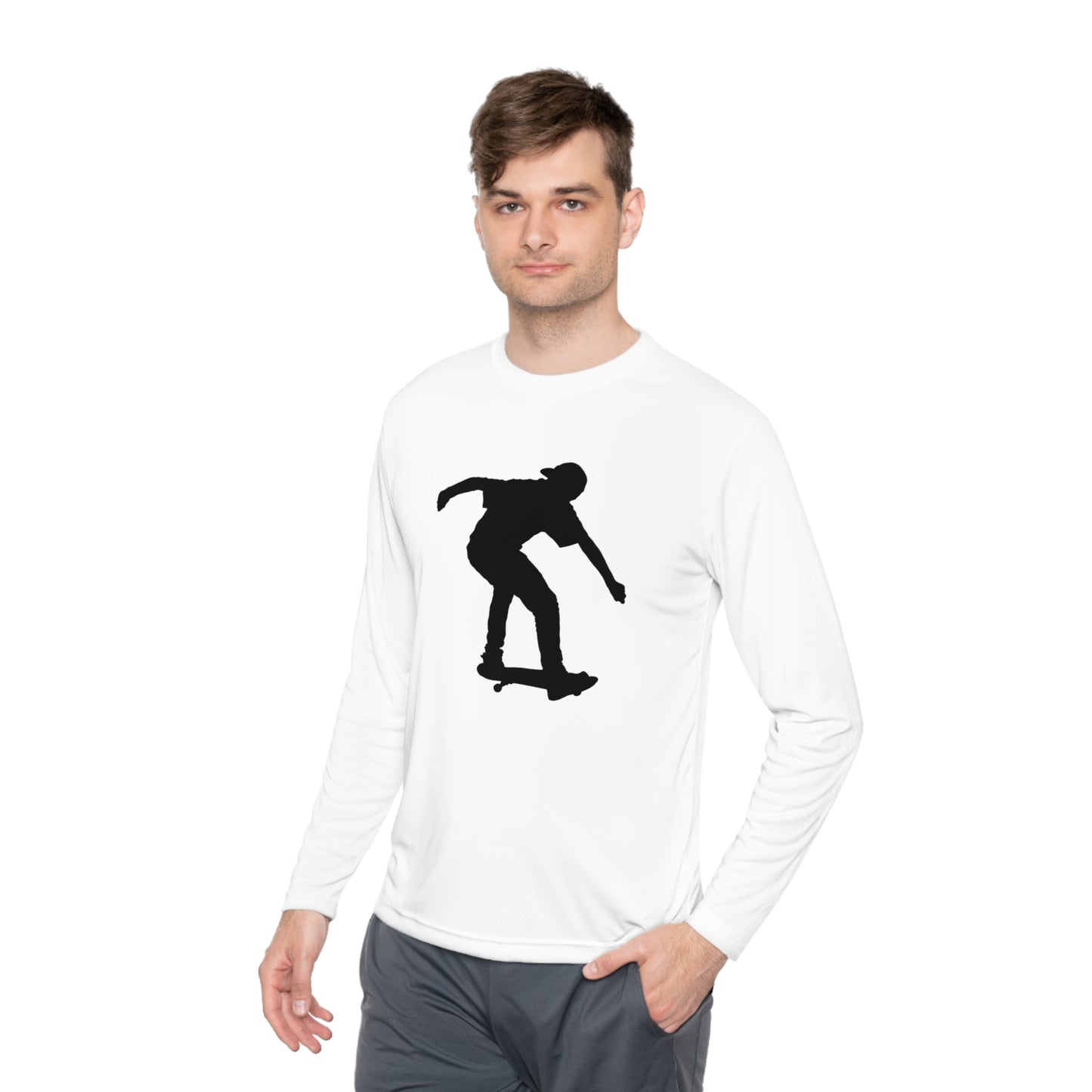 Lightweight Long Sleeve Tee: Skateboarding #1