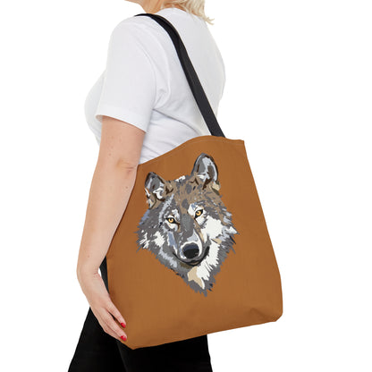 Tote Bag: Wolves Lite Brown