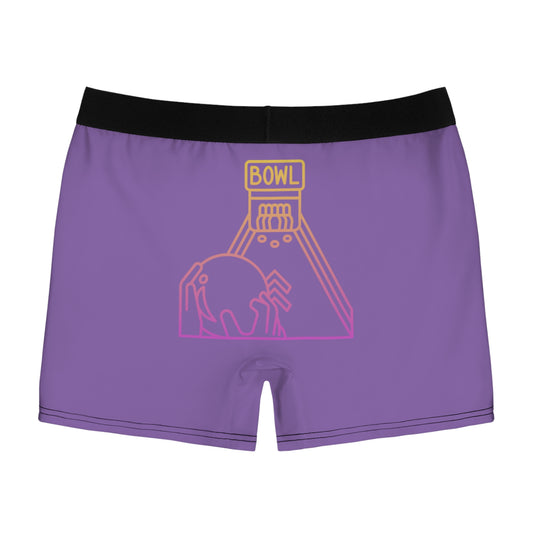 Men's Boxer Briefs: Bowling Lite Purple