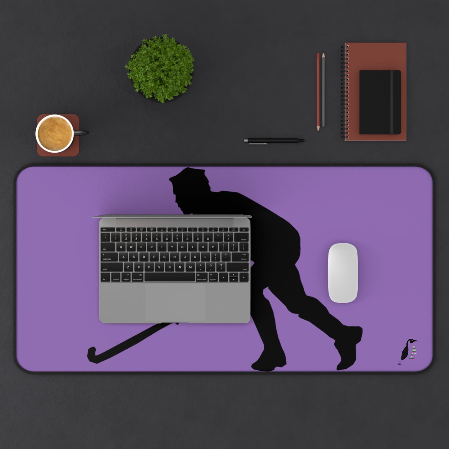 Desk Mat: Hockey Lite Purple