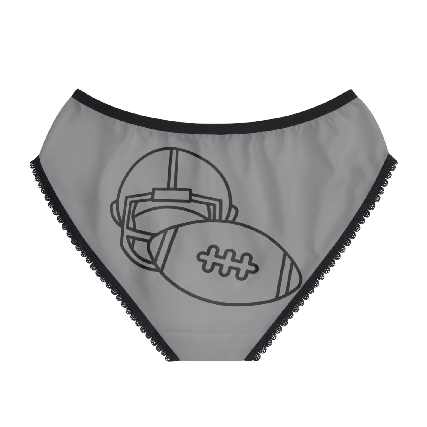 Women's Briefs: Football Grey