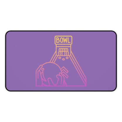 Desk Mat: Bowling Lite Purple