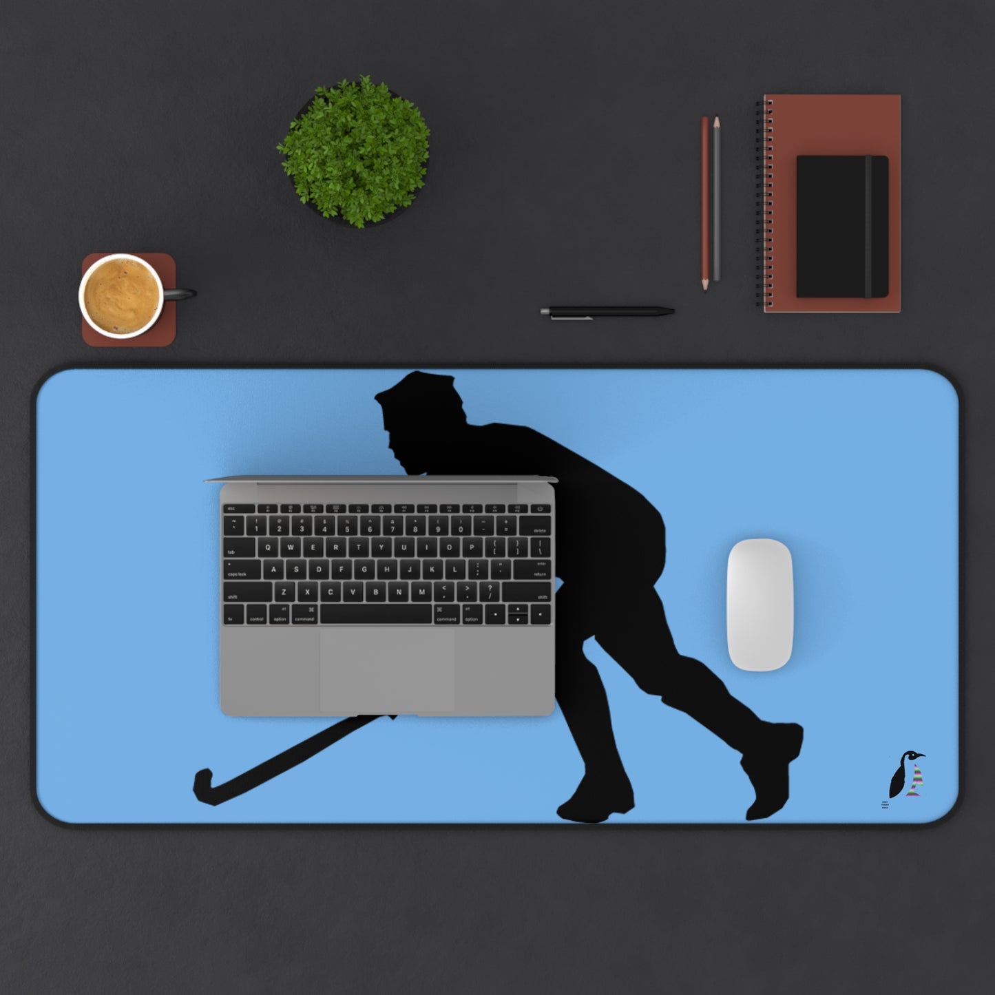 Desk Mat: Hockey Lite Blue