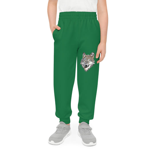 Youth Joggers: Wolves Dark Green