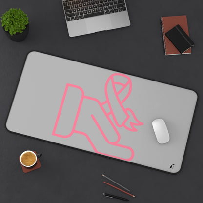 Desk Mat: Fight Cancer Lite Grey