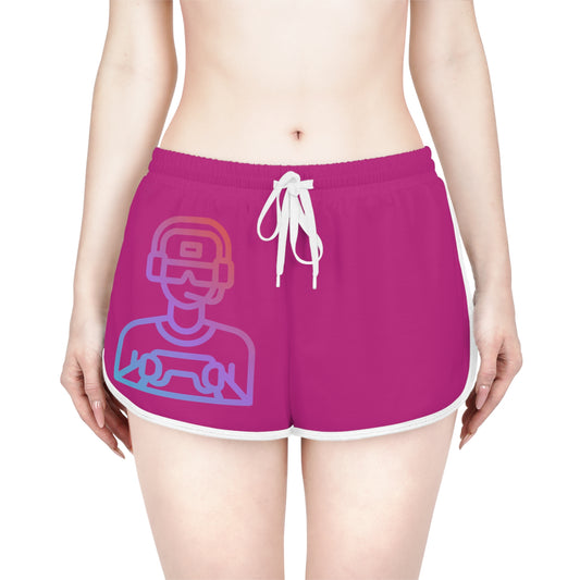 Women's Relaxed Shorts: Gaming Pink