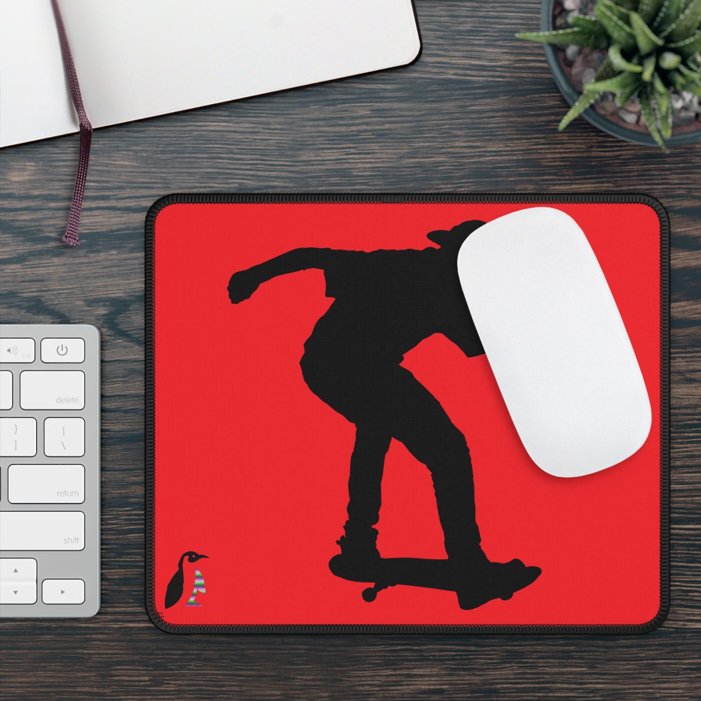 Gaming Mouse Pad: Skateboarding Red