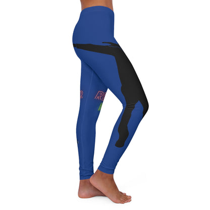 Women's Spandex Leggings: Dance Dark Blue