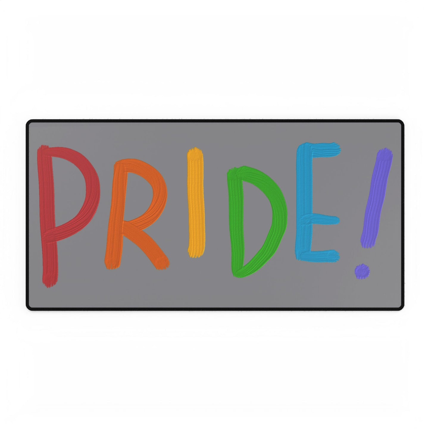 Desk Mats: LGBTQ Pride Grey